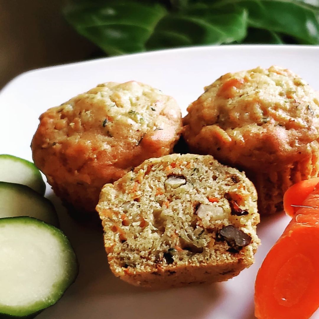 Carrot Zucchini Breakfast Muffins